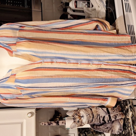 q Zac & Rachel Button Down Shirt Size 3X.  NWT - Picture 1 of 6